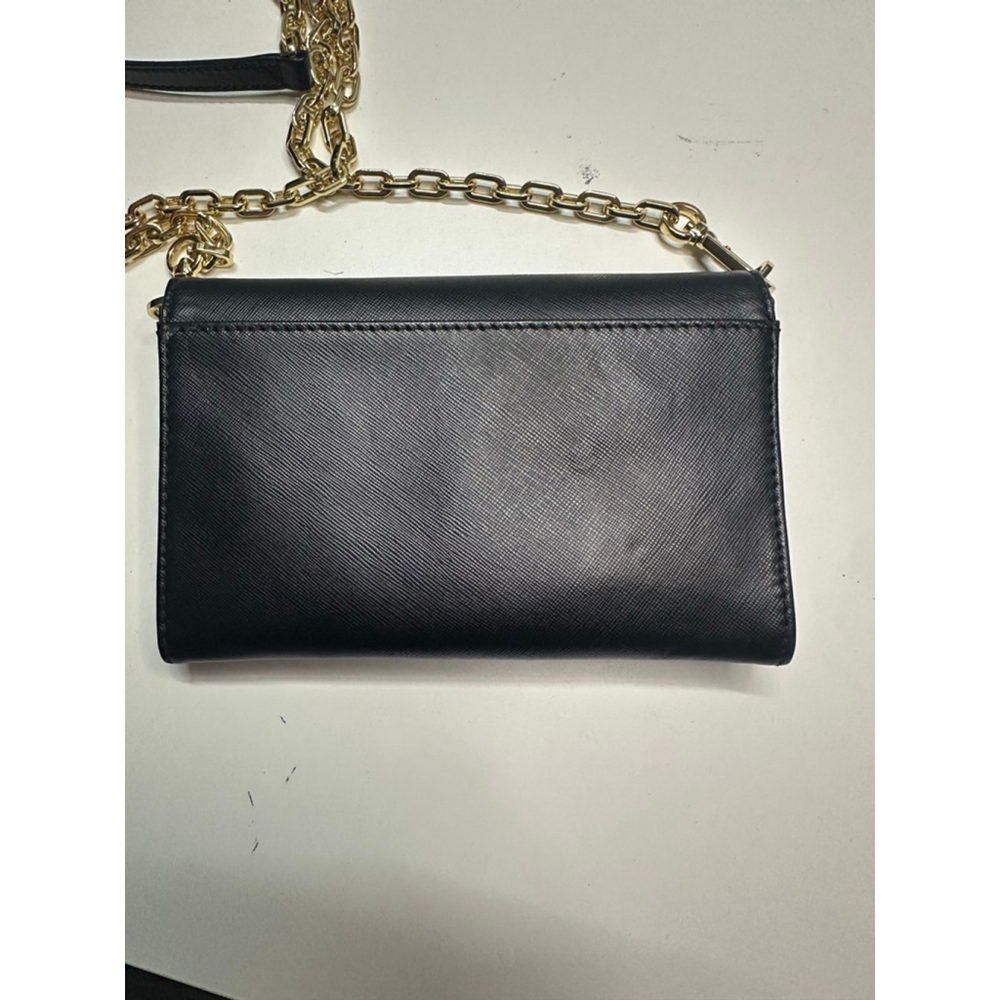 Women's Tory Burch Black Wallet with Gold Chain One Size - Picture 5 of 14
